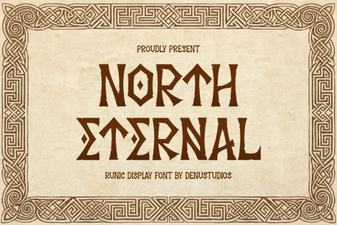 North Eternal: a Modern Geometric Sans-Serif