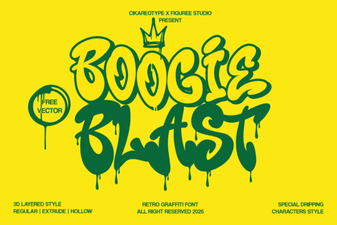 Boogie Blast Font: Designs & Creative Projects