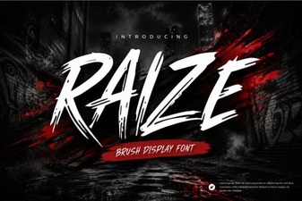 Craft with Raize Brush Font for Creative Designs
