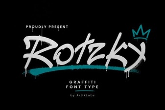 Rotzky Font for Creative Print Projects