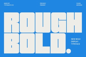 Bold Rough Font Design for Modern Projects