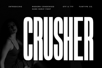 Crusher Font: Design Bold & Impactful Projects