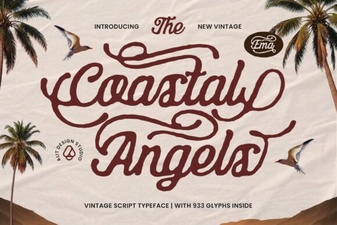 Coastal Angels Font: Designs for Seaside Projects