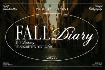 A Creative Fall Diary Font for Your Seasonal Projects