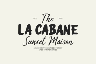 La Cabane Font for Creative Projects and Design