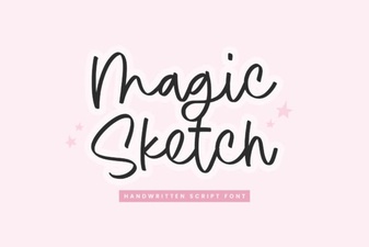 Creative Magic Sketch Font for Handmade Design Projects